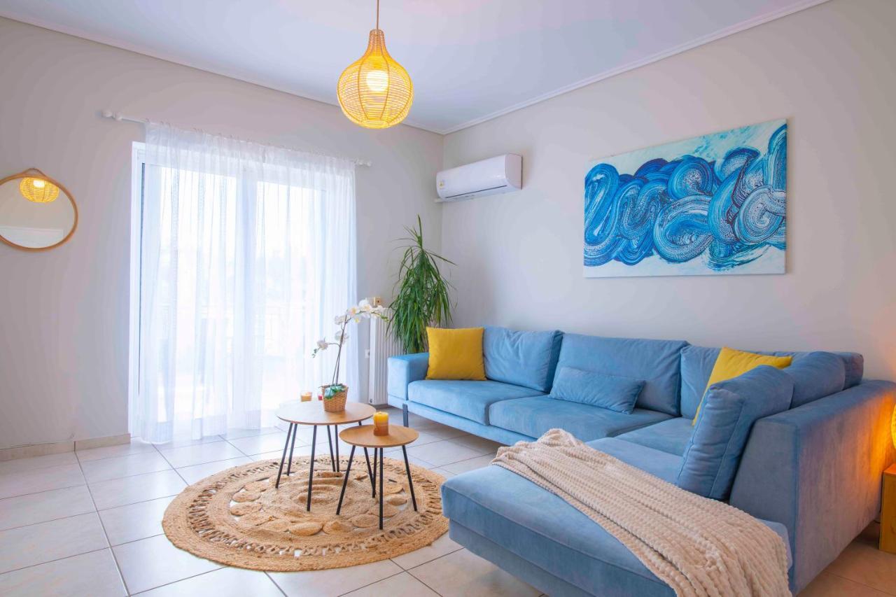 Kima: Relaxing Beach Home Next To Sparkling Waters Néa Mákri Exterior photo