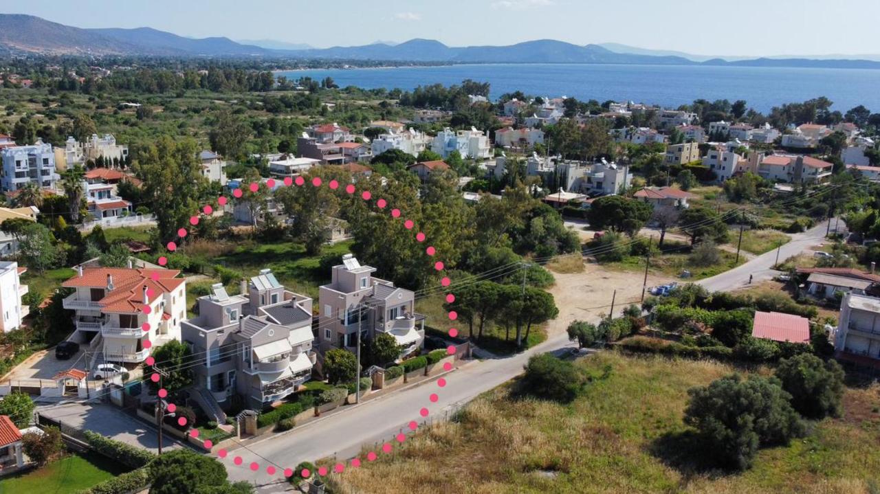 Kima: Relaxing Beach Home Next To Sparkling Waters Néa Mákri Exterior photo